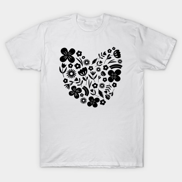 Heart Shaped T-Shirt by Sam Pernoski